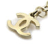 Pendant Necklace Metal and Rhinestone Black and Gold