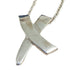 Graffiti Kiss Pendant Necklace Sterling Silver