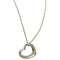 Open Heart Pendant Necklace Sterling Silver 13mm