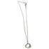 Open Heart Pendant Necklace Sterling Silver 13mm