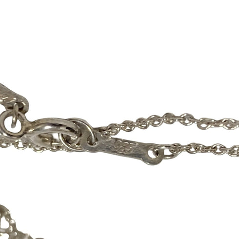 Open Heart Pendant Necklace Sterling Silver 13mm