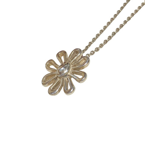 Daisy Pendant Necklace Sterling Silver