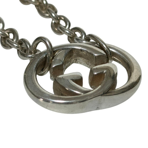Interlocking G Pendant Necklace Sterling Silver