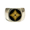 Fleur Monogram Ring Sterling Silver