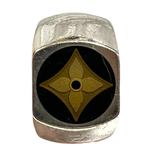 Fleur Monogram Ring Sterling Silver