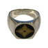 Fleur Monogram Ring Sterling Silver