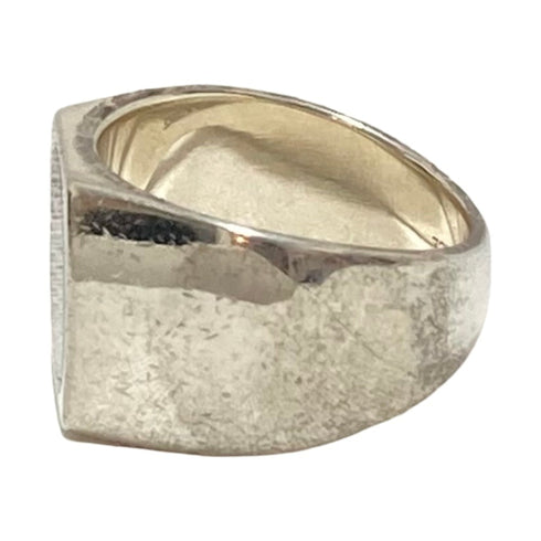 Fleur Monogram Ring Sterling Silver