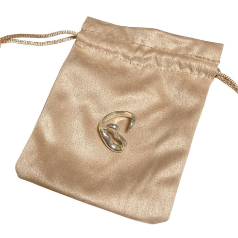 Open Heart Ring Sterling Silver