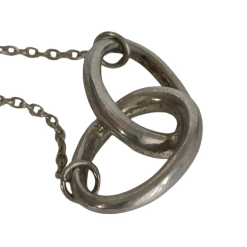 Elsa Peretti Pendant Necklace Sterling Silver 1mm