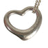 Open Heart Pendant Necklace Sterling Silver 2.1mm