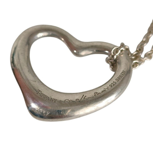 Open Heart Pendant Necklace Sterling Silver 2.1mm