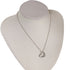 Open Heart Pendant Necklace Sterling Silver 2.1mm