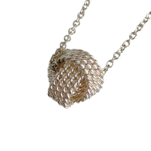 Mesh Pendant Necklace Sterling Silver