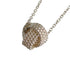 Mesh Pendant Necklace Sterling Silver