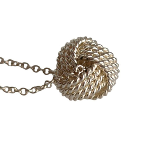 Mesh Pendant Necklace Sterling Silver