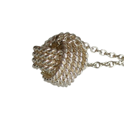 Mesh Pendant Necklace Sterling Silver