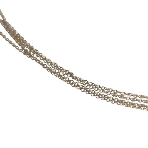 Mesh Pendant Necklace Sterling Silver