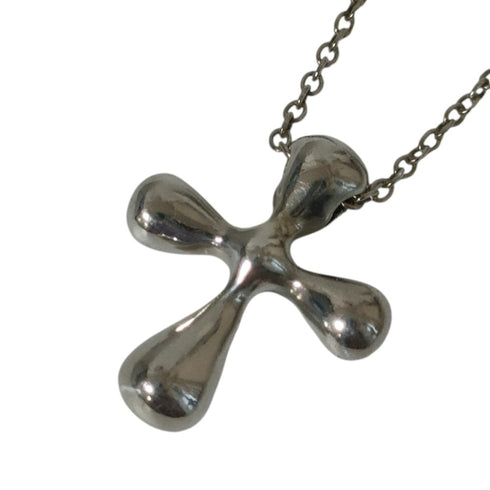 Cross Pendant Necklace Sterling Silver Small