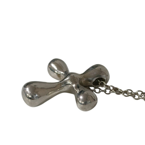 Cross Pendant Necklace Sterling Silver Small