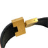 Roulie Reversible Bracelet Leather Black and Orange