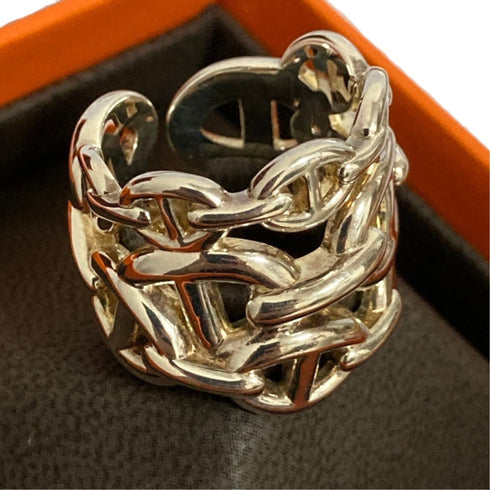 Chaine D'Ancre Enchainée Ring Sterling Silver