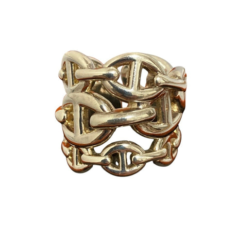 Chaine D'Ancre Enchainée Ring Sterling Silver