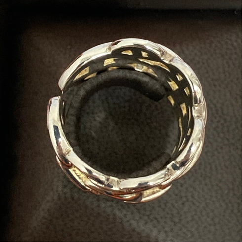 Chaine D'Ancre Enchainée Ring Sterling Silver