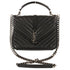 Classic Monogram College Bag Matelasse Chevron Leather Medium