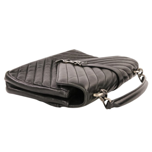 Classic Monogram College Bag Matelasse Chevron Leather Medium