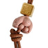 Keyring Charm Leather Brown Ring