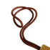 Keyring Charm Leather Brown Ring