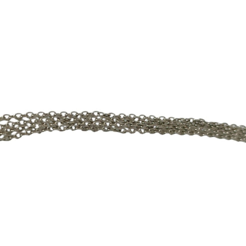 Elsa Peretti Pendant Necklace Sterling Silver 0.8mm
