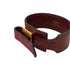 Bracelet Leather Gold Tone Medium