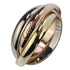 Vendome Louis Cartier Band Ring 18K Tricolor Gold