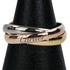 Vendome Louis Cartier Band Ring 18K Tricolor Gold