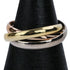 Vendome Louis Cartier Band Ring 18K Tricolor Gold