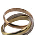 Vendome Louis Cartier Band Ring 18K Tricolor Gold
