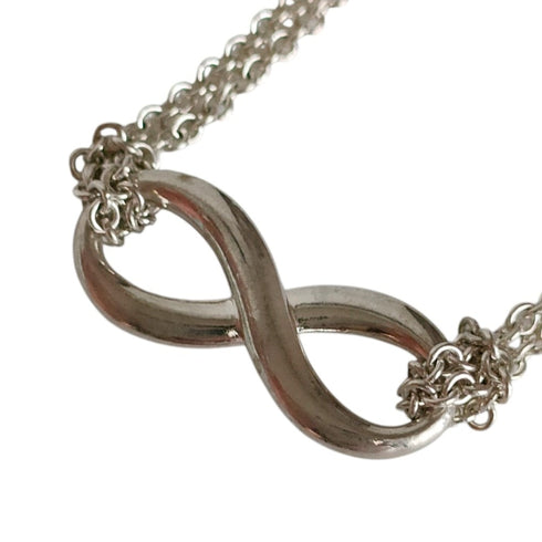 Infinity Pendant Necklace Sterling Silver