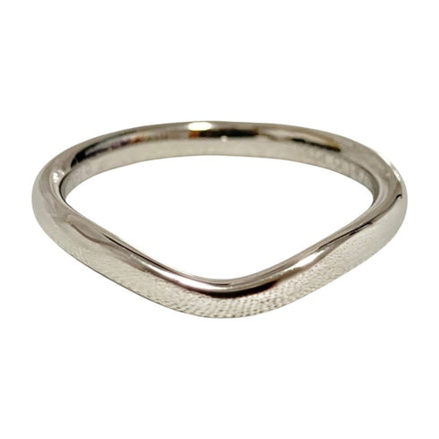 Curved Band Ring Platinum