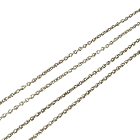 Open Heart Pendant Necklace Sterling Silver 1.5mm
