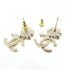 Earrings Gold-Tone Metal