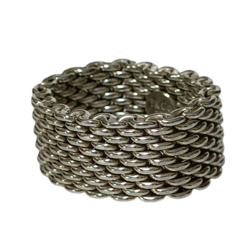 Somerset Mesh Ring Sterling Silver
