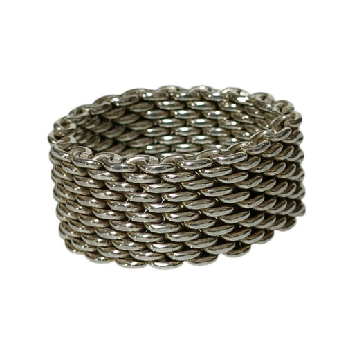Somerset Mesh Ring Sterling Silver
