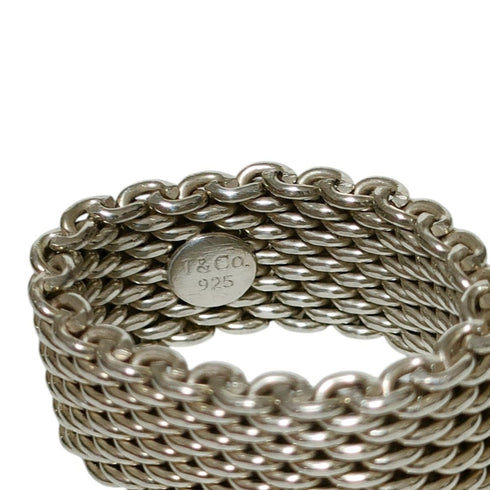 Somerset Mesh Ring Sterling Silver