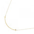 T Smile Pendant Necklace 18K Yellow Gold