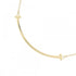 T Smile Pendant Necklace 18K Yellow Gold