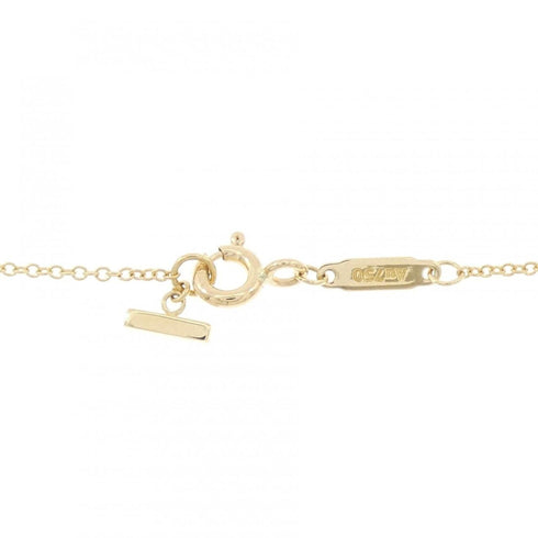 T Smile Pendant Necklace 18K Yellow Gold