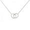 Pendant Necklace 18K White Gold and Diamond