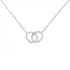Pendant Necklace 18K White Gold and Diamond