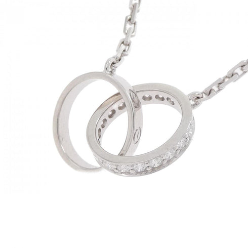 Pendant Necklace 18K White Gold and Diamond